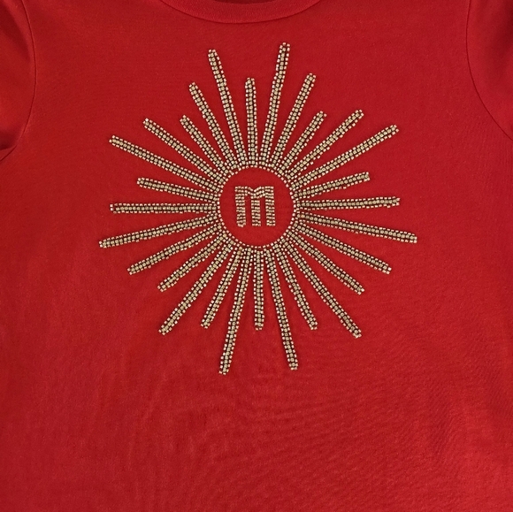 MAJE Valentines Graphic Print Crew Neck T-Shirt - Picture 6 of 15